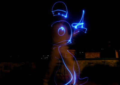 Soldier, Lightpainting Photography, 2004, 12 x 17 cm, Réf. 20040103