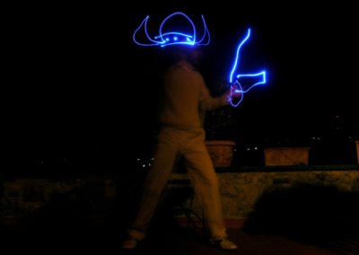 Viking, Lightpainting Photography, 2004, 12 x 17 cm, Réf. 20040104
