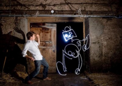 Oz, Lightpainting Photography, 2007, 12 x 17 cm, Réf. 20070804