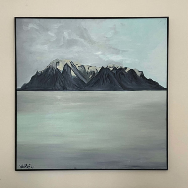 La Montagne, Oil on canvas, 2008, 120 x 120 cm, Réf. 20080706